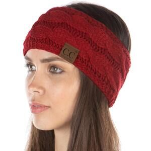 9392 Adjustable Knitted Ear Warmer Winter Headband For Women, Soft Stretch